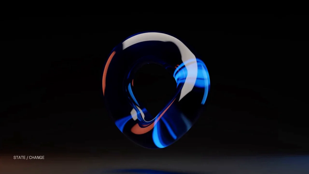 The optical glass passage from Impulse, using generated footage.